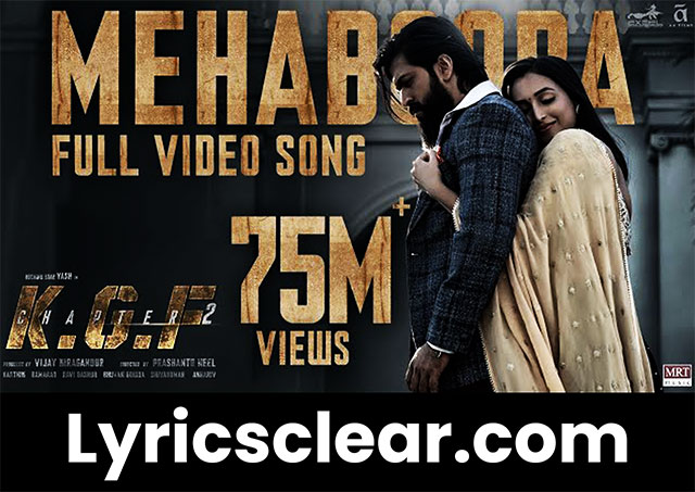 Mehbooba KGF2 Lyrics