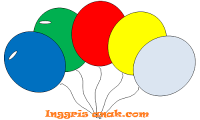 Bahasa Inggris Anak: Balonku ada lima