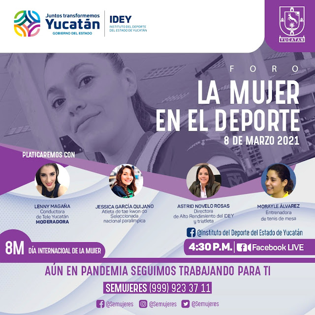 Con foro virtual, IDEY conmemora el Día Internacional de la Mujer