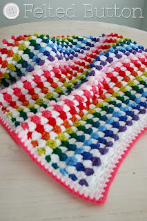 Cuppy Cakes Blanket Crochet Pattern by Susan Carlson of Felted Button
