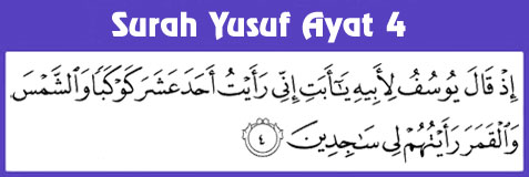 Surah Yusuf Ayat 4