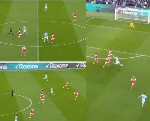 Haaland Set Up De Bruyne's Stunning Goal Against Arsenal After Brilliant Hold-Up Play