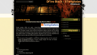 DFire Black Blogger Template