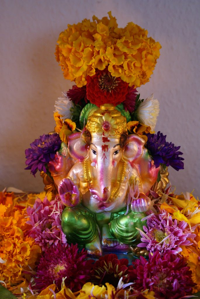 ganesh pooja flowers