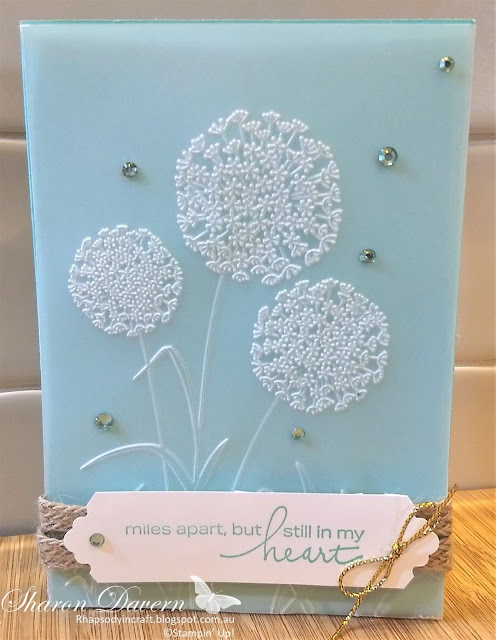 Rhapsody In Craft, Coastal Cabana, Lovely You, Dandelion 3D Emboss Colour Creations Showcase, Stampin' Up!