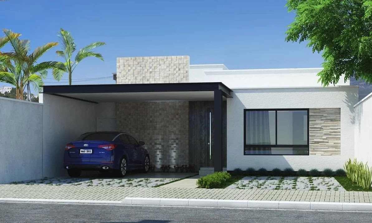 Model Garasi Mobil Depan Rumah Minimalis Rancangan Desain Rumah Minimalis