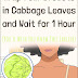 Wrap your breasts in cabbage leaves and Wait for 1 hour