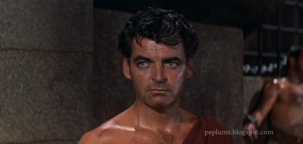 Rory Calhoun in COLOSSUS OF RHODES The gel look wasn't really the in thing