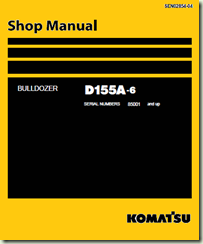 e-Book SHOP MANUAL KOMATSU BullDozer D155A-6