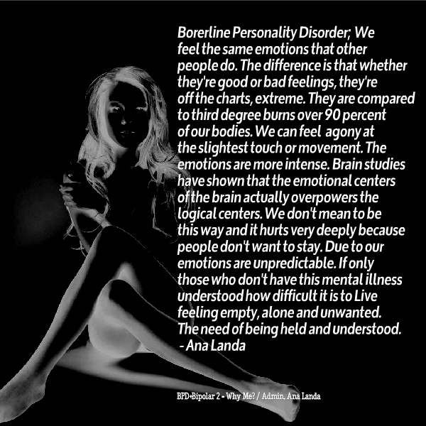 God's Story In My Life: Borderline Personality Disorder ...