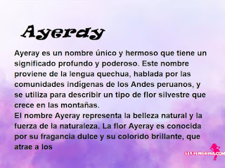 significado del nombre Ayeray