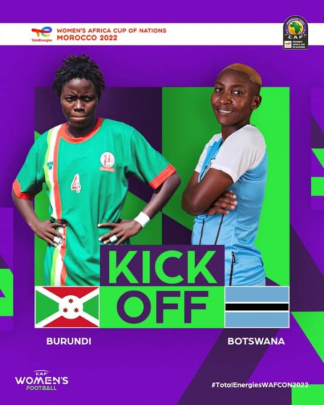2022 WAFCON: Burundi vs Botswana- Live Update