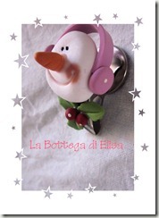 pupazzo rosa con pinza