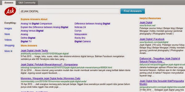 jejak digital ask search