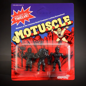 San Diego Comic-Con 2015 Exclusive Black Edition Masters of the Universe M.U.S.C.L.E. Mini Figures by Super7 x Mattel