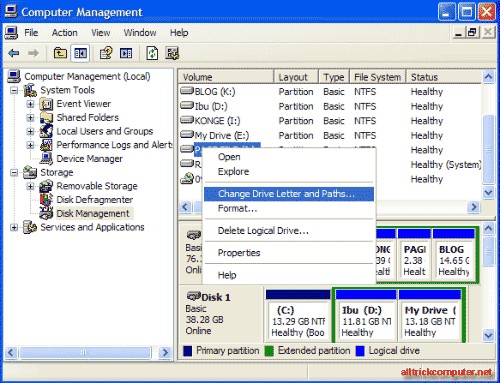 hide drive tanpa software