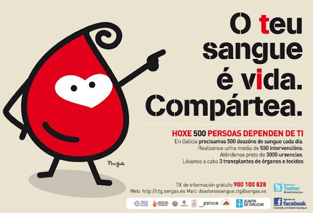   Xunta de Galicia: COMPARTE SAUDE. #SúmateDoaSangue SEMANA 14 NOVEMBRO 2022 Ó 19 NOVEMBRO 2022 .PROVINCIA: PONTEVEDRA 