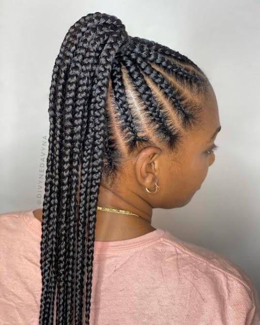 Trending African Braids Updo Hairstyles 2022.