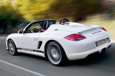 2011 Porsche Boxster Spyder Rear Angle View