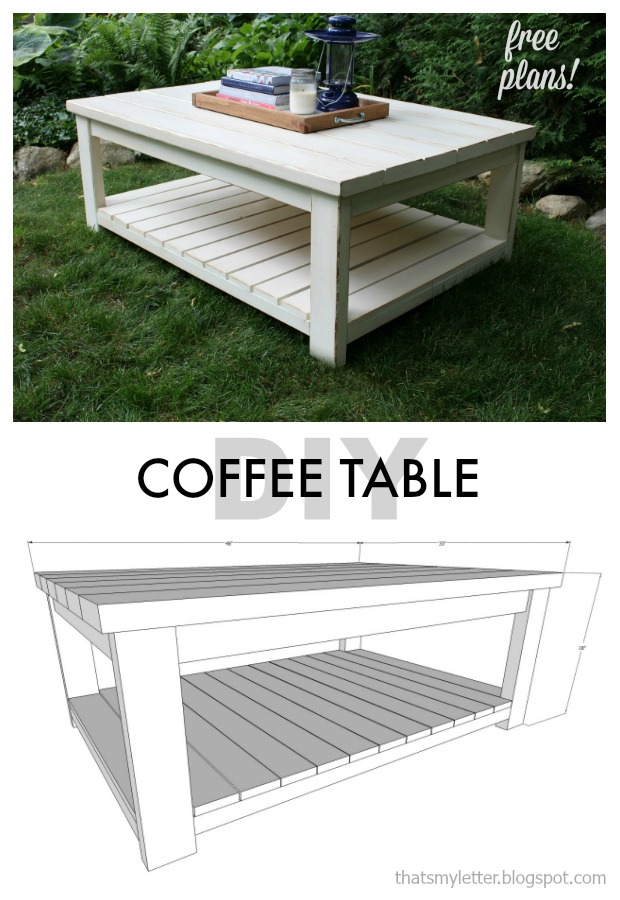 That's My Letter: Habitat Coffee Table Free Plans
