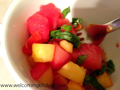 Watermelon Basil Salad