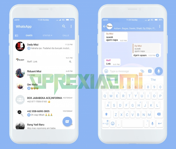 Download Tema Blues Males Mtz Full Flat Tembus WA,IG,Youtube for MIUI 10 By GalerVodgal