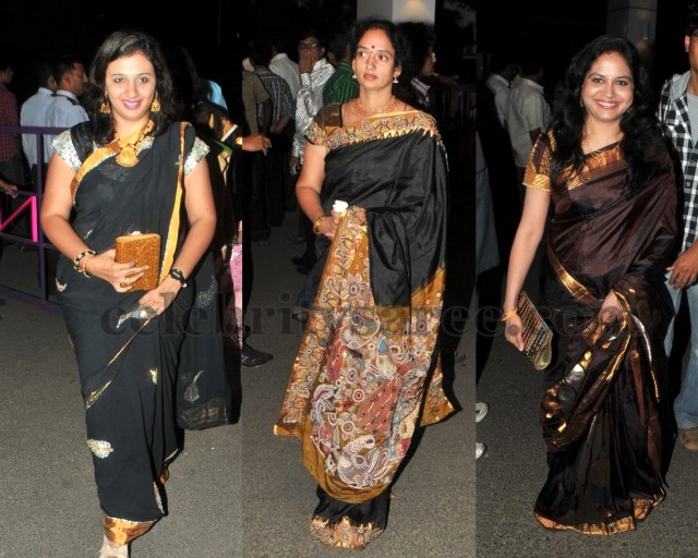 Celebrities Black Sarees Collection