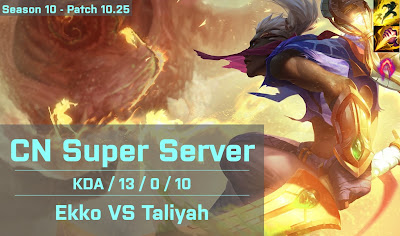 Ekko JG vs Taliyah - CN Super Server 10.25