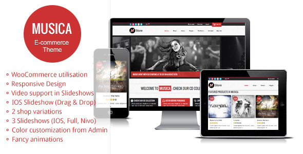 Musica - Responsive WordPress WooCommerce Theme - WooCommerce eCommerce