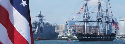 Ships in Boston Harbor