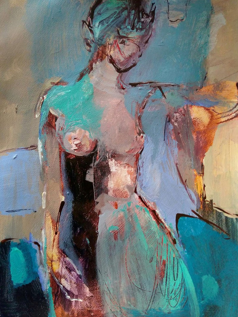 Abstract Expressionist Paintings by Magdalena Morey.