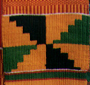 Ghanaian Kente cloth with Apremo (Canon) or Apremo-Canon motif.