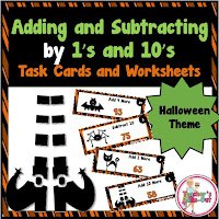  Halloween Add and Subtract by 1s and 10s