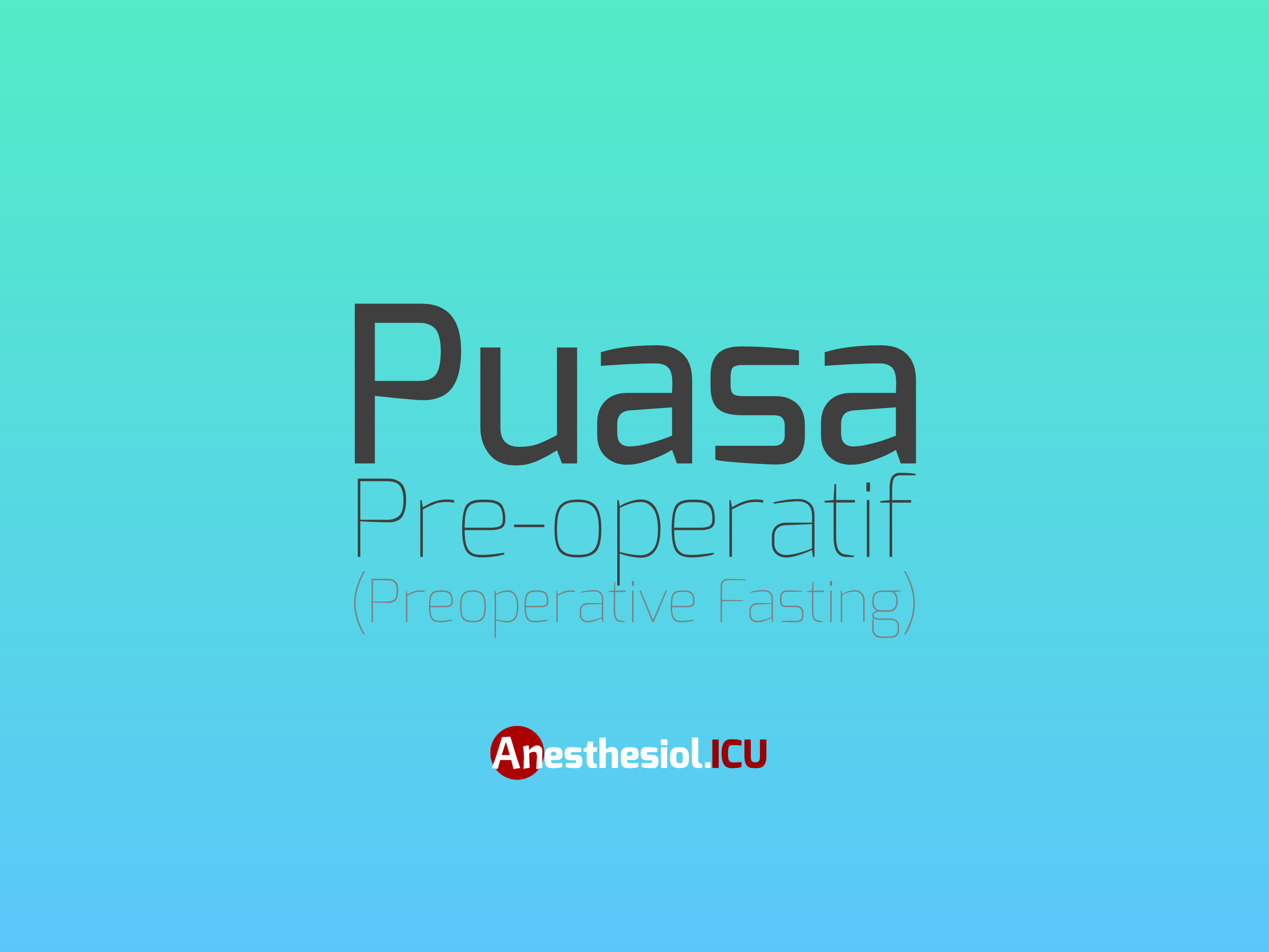 Puasa pre-operatif