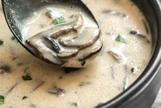   Creamy Garlic Mushroom Soup