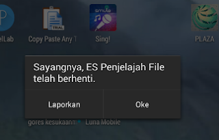 Inilah Penyebab Aplikasi Android Tiba-Tiba Berhenti/Force Close Dan Cara mengatasinya