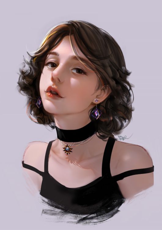 Peter Xiao artstation arte ilustrações pinturas digitais retratos femininos mulheres beleza