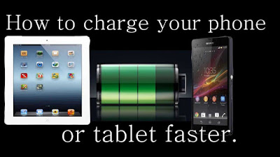 make tablet charge faster