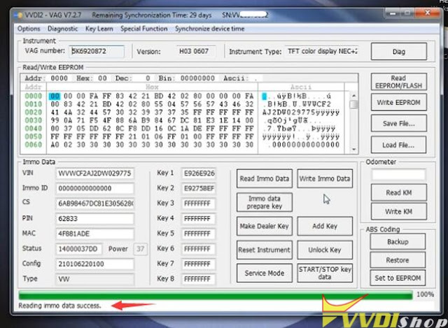 Add VW Golf 6 MK6 Key with Xhorse VVDI2 10