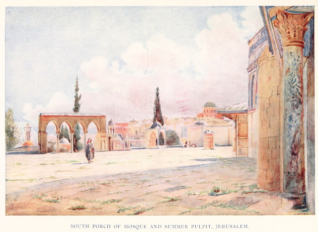 ساحة المسجد القبلي ومنبر صيفي - القدس