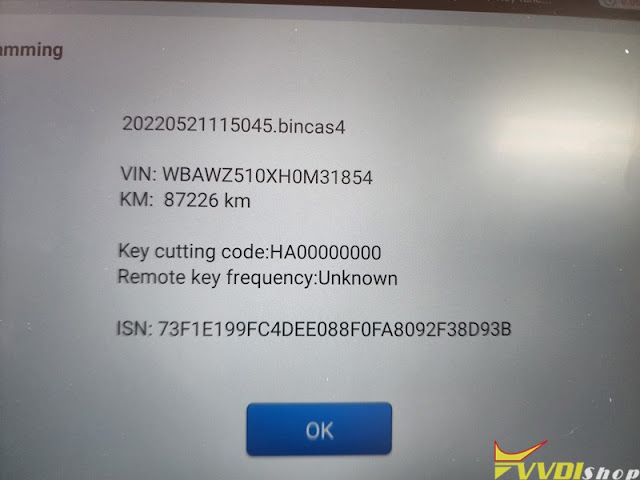 Xhorse Key Tool Plus Add BMW X3 2017 CAS4 1N35H Key 4