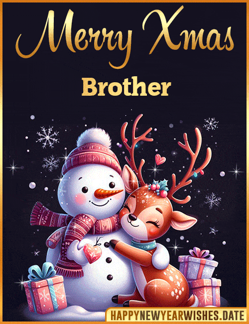Merry Xmas gif for Brother