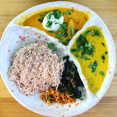 The Sri Lankan breakfast at the Pavilion Café, Victoria Park, East London ©bighomebird