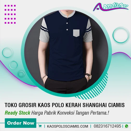 Konveksi Kaos Polo Kerah Shanghai Pusat Ciamis