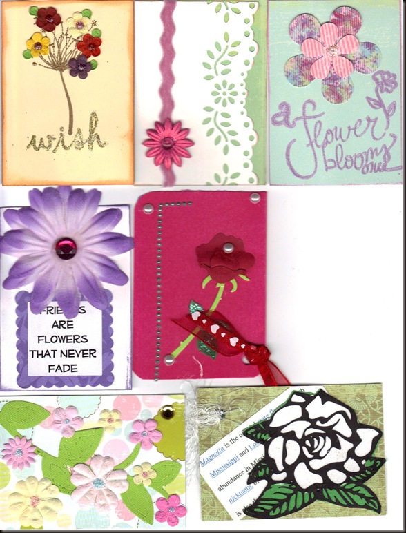 Flower ATC Swap April 2010