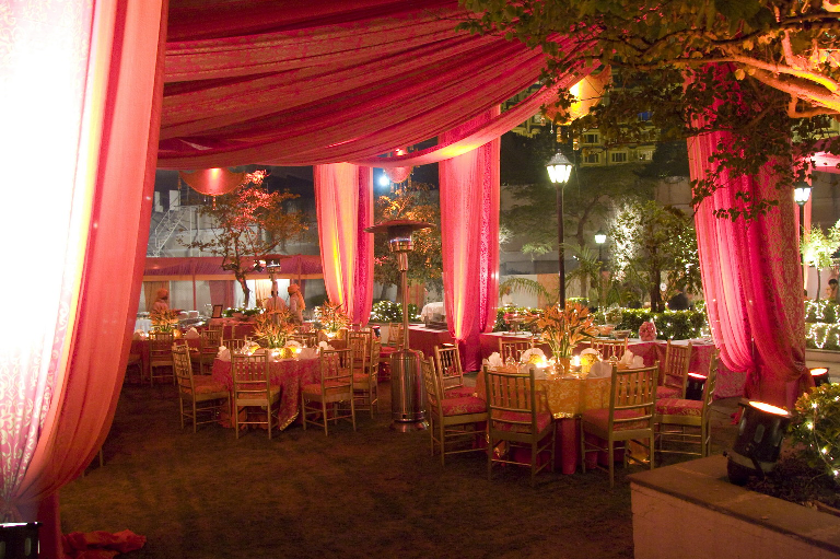 Indian wedding stage decoration