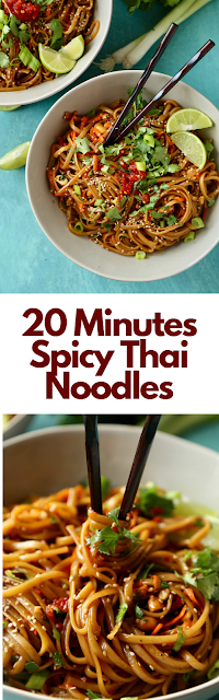 20 Minutes Spicy Thai Noodles