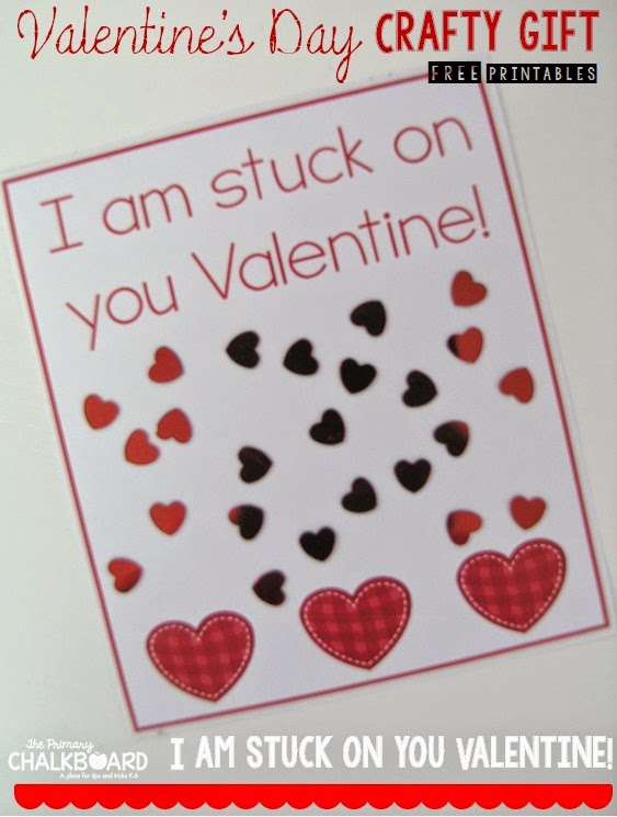 I am stuck on you Valentine and more Valentine's sayings FREEBIE