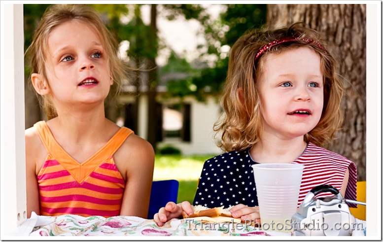 Lemonade Stand - startled by the first customer by Steve Jackle - www.trianglephotostudio.com