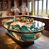 Earth inspired kitchen island 